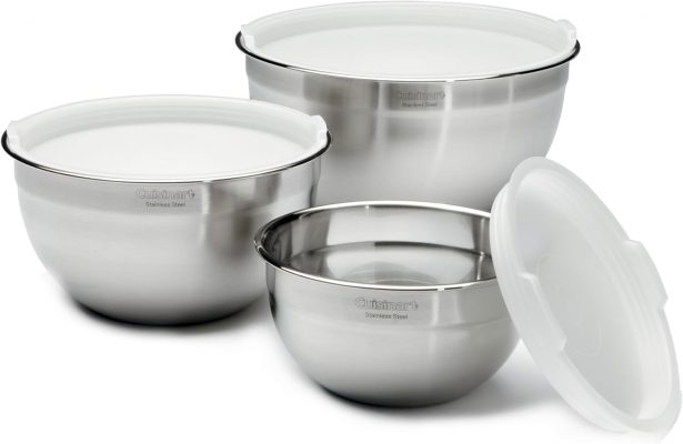 Cuisinart Stainless Steel Mixing Bowls with Lids